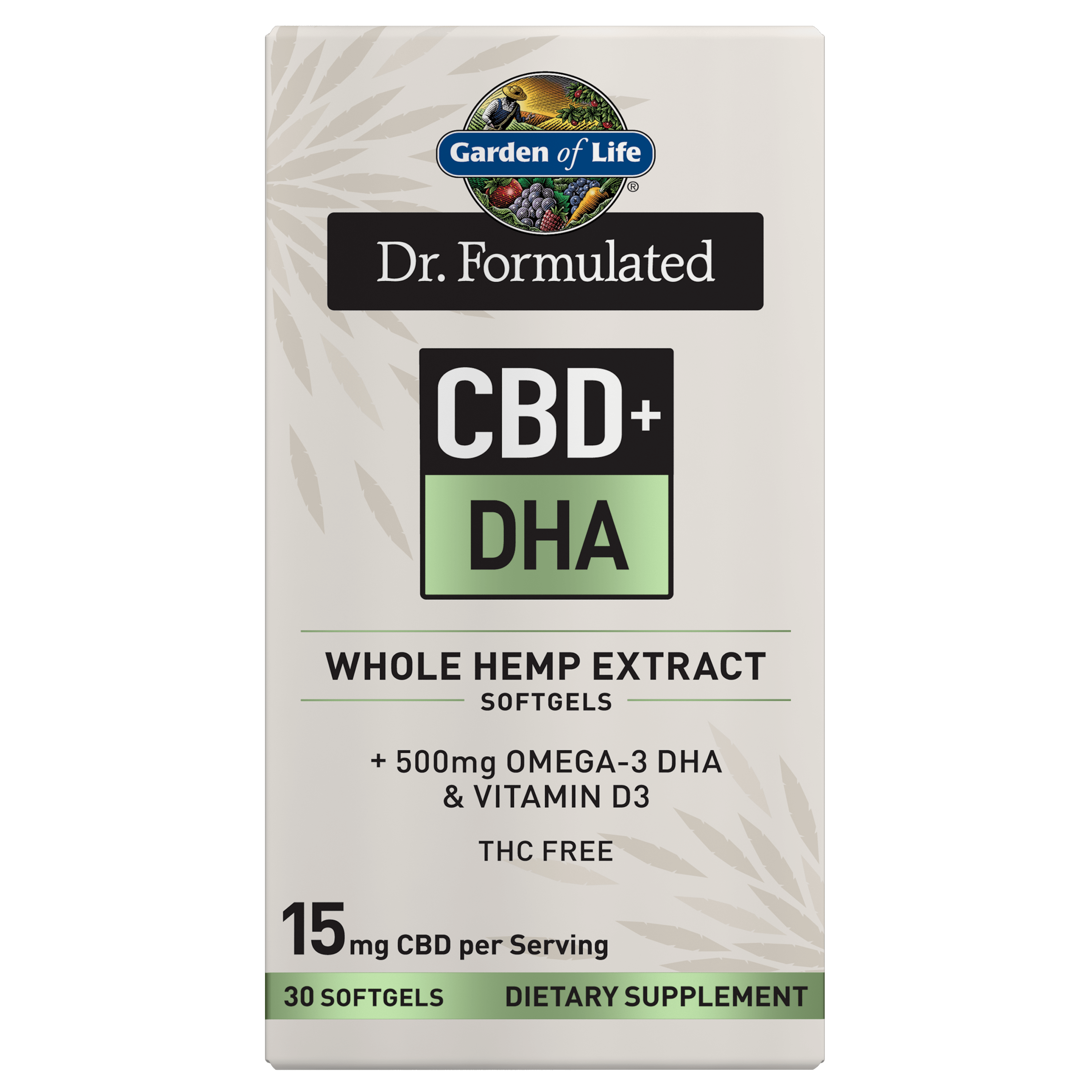 Dr. Formulated CBD+ DHA 15mg 30 Softgels